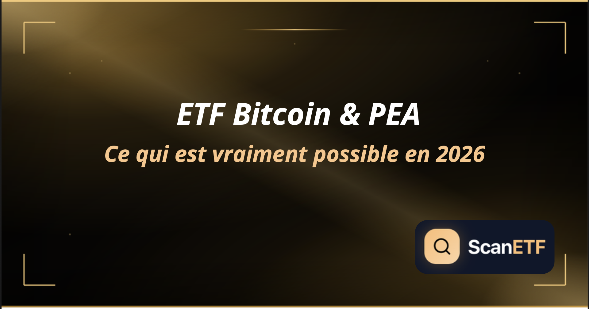 ETF Bitcoin en France en 2026 : peut-on vraiment en loger dans son PEA ?